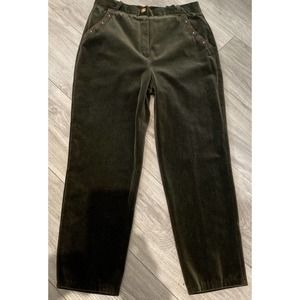 Vintage Niedieck Velvet High Waist Pants Trouser Brown Lined Size 12